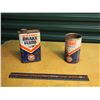 Image 1 : Gulf Oil Tin and  16 Ounce Brake Fluid Tin