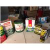 Image 3 : Lot Of Camping Related Tins (8) (Esso, Goldex, Coleman, Castrol, Shell, Blackhawk, John Deere, Co-op
