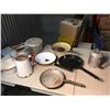 Image 1 : Lot Of Vintage Cookware (Enamel, Coffee Pot, Pots, Etc.)