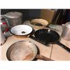 Image 3 : Lot Of Vintage Cookware (Enamel, Coffee Pot, Pots, Etc.)