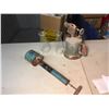 Image 1 : Lot Of Misc (Torch, Oil Lamp Globes, Rawleigh Insect Duster)