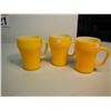 Image 1 : Fire King Coffee Mugs (3), Yellow