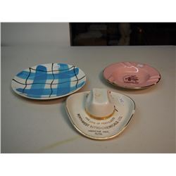 Items Hycruft 22k Gold, Hat, Ashtray, Plate (3)