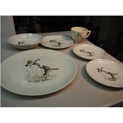 Set of Hycruft (Game Bird in Flight ) 1950’s