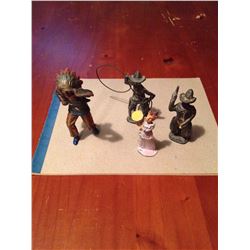 Vintage Lead Figurines Cowboy/Indian 1940’s-1950’s (4)