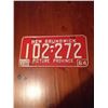 Image 1 : 1964 New Brunswick License Plate, 65 Sticker
