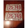Image 1 : 1958 Saskatchewan License Plates Pair (2)