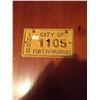 Image 1 : 1986 City of Fort McMurray License Plate