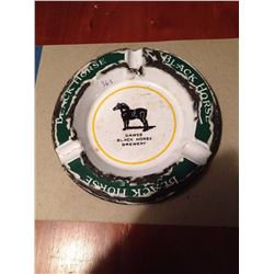 1920’s Ashtray Porcelain Enamel Dawes Black Horse Brewery