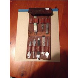 Magic Tool Kit in Leather Case, 1/9 tool missing