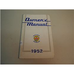 Meteor Main Line Owners Manual, 1952