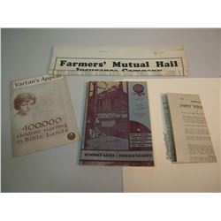Paper Related, Farmer Mutual Hail, 1928