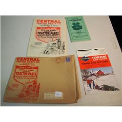 Booklets (3) (Central Tractor Parts, Farm News, Song Book)