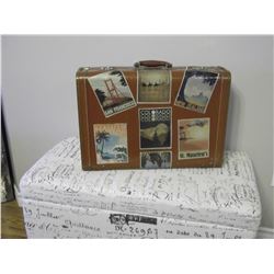 Vintage Decal Suitcase