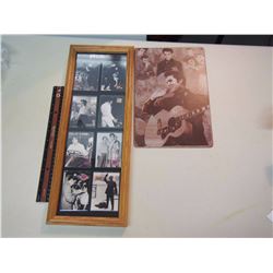 Elvis Framed Collector Cards & Metal Sign