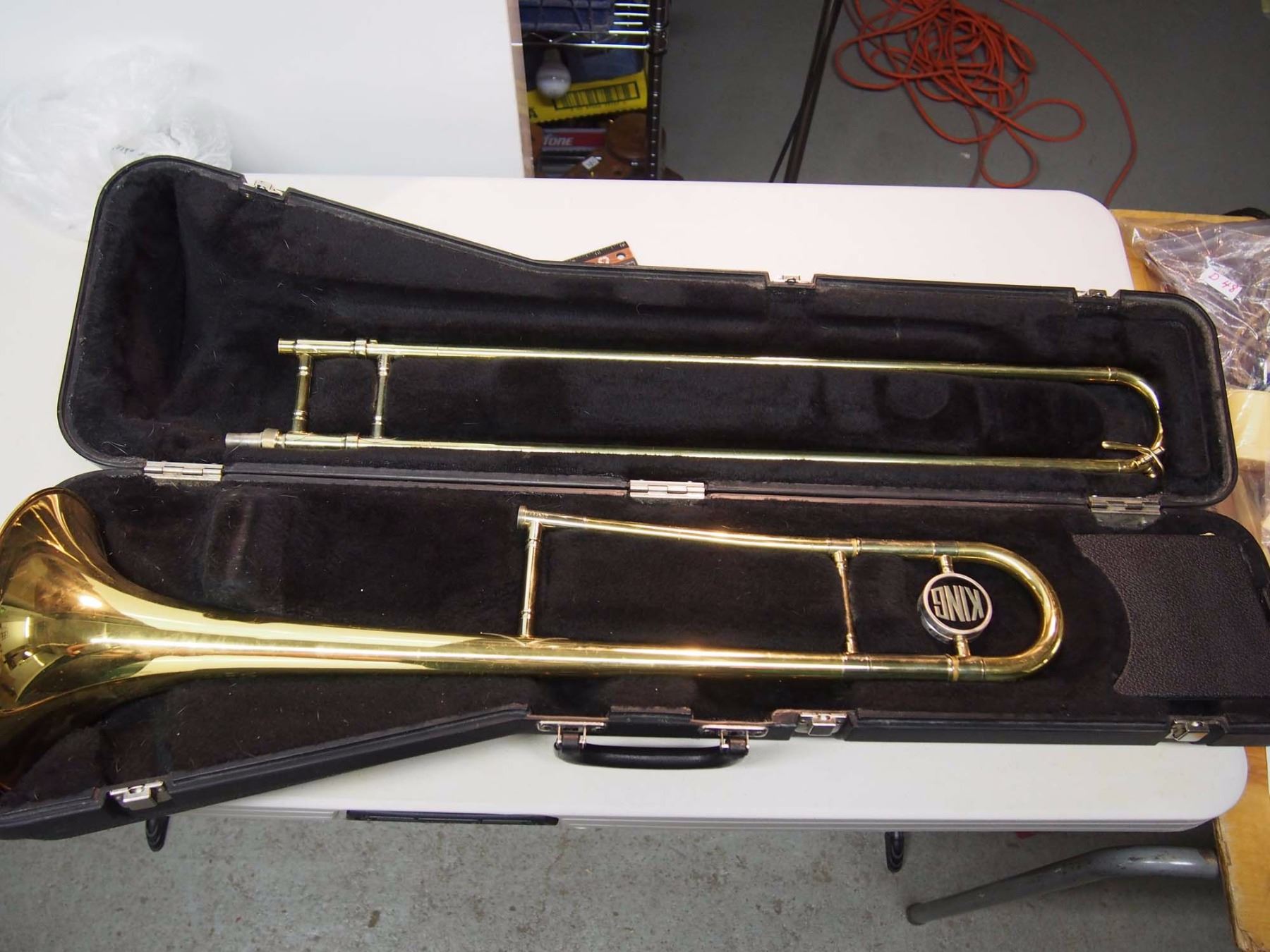 King Trombone With Case & Mouthpiece