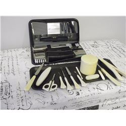 French Ivory Manicure Set (Shaver & Hair Curler)