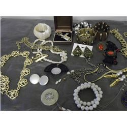 Lot Of Assorted Jewelry (Necklaces, Bracelets, Earrings, Etc.) (35)