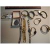 Image 5 : Lot Of Watches (Pocket Watch, 1930 German Bulova, 7 Wind-Up Models)