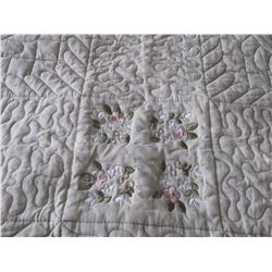 King-Size Embroidery Bedspread (Mint Color) (9FTX8FT)