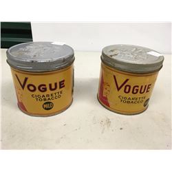 Lot of Vogue Tobacco Tins (2)