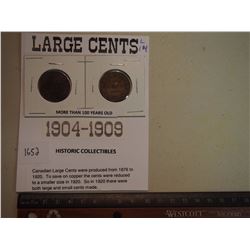 1904-1909 Large Cent Coins