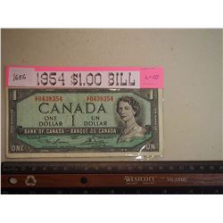 1954 1 Dollar Bill