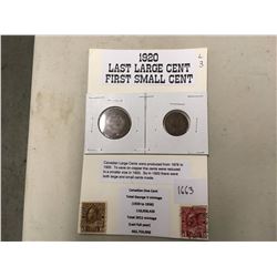 1920 Last Large Cent, First Small Cent Historic collectibles