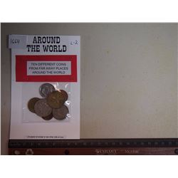 Around the World coins, package of ten