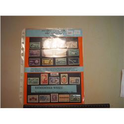 Historic Collectible stamps – 13 US stamps and 10 CDN stamps, mint