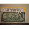Image 1 : 1967 CDN 1 dollar bill Centennial