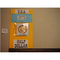 1973 USA JFK Half Dollar Coin / 50 cents
