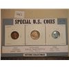 Image 1 : Special US coins – 1910 1 cent Lincoln wheat, 1913-1938 5 cents, 1943 one cent war time