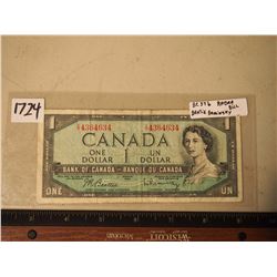 1954 1 Dollar Beatie Raminsku, BC37b Radar 3 Digit