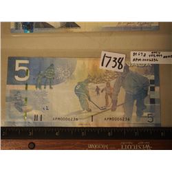 2006 5 Dollar Bill BC67a Only 499,999 Made APM0006236