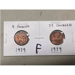 Pair Of Pennies, 1979, 9/79 Doubled