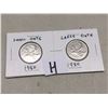 Image 1 : Pair Of Quarters, 1980, Small/Large Date