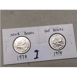 Pair Of Quarters, 1978, Far/Near Beads