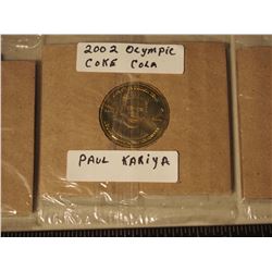 2002 Coke Olympic Coin ; Paul Kariya
