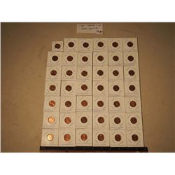 Canadian Cent Minor Varities x 42; 1 BAC