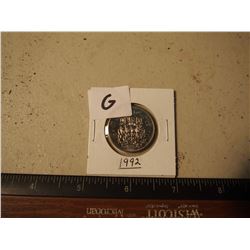 Canadian 50 Cent Piece, 1992