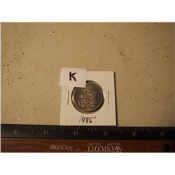 Canadian 50 Cent Piece, 1986