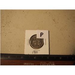 Canadian 50 Cent Piece, 1981