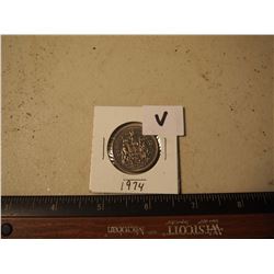 Canadian 50 Cent Piece, 1974