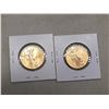Image 3 : 1841 + 2009 American 1 Dollar Coins Zachary Taylor William Harrison