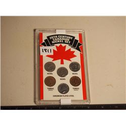 20th Century CDN Nickel set