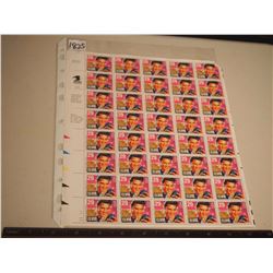 Elvis Presley Full Stamp Sheet