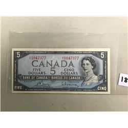 Vintage 5$ Canadian Bill (1) (1954 U/X 1047377)