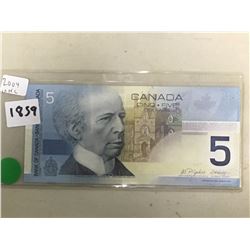5$ Canadian Bill (1) (2004 HNV7184237) (Uncirculated)