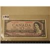 Image 1 : Vintage 10$ Canadian Bill (1) (1954 P/V 0848753)